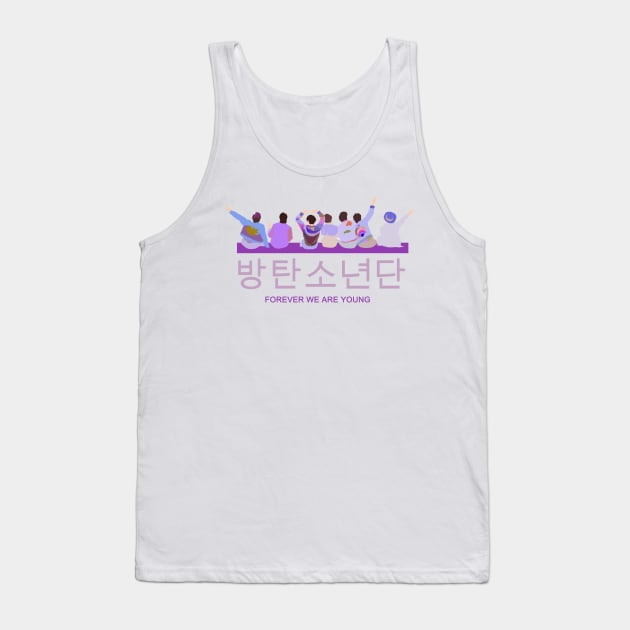 Forever We Are Young bts Tank Top by GW ART Ilustration